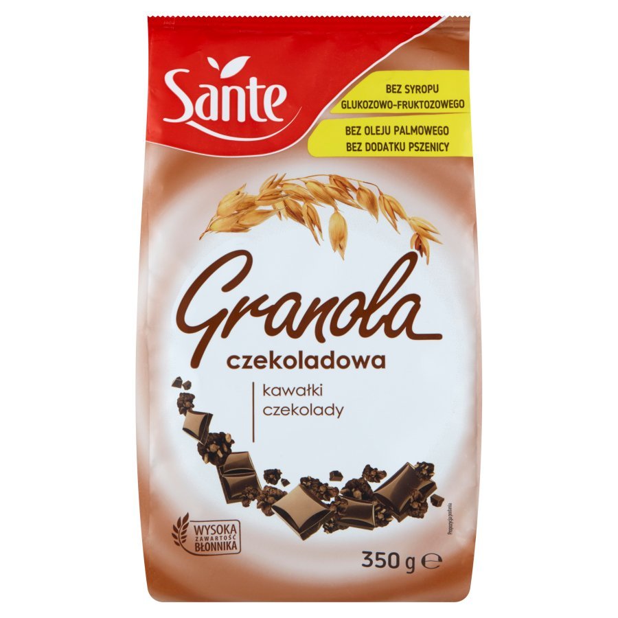 Sante Crunchy Chocolate Granola with High Fibre Content 350g