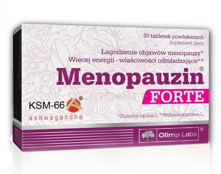 Olimp Menopauzin Forte Dla Kobiet W Okresie Menopauzy Minerały Witaminy 30Tabl.