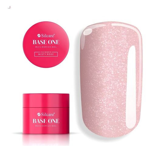 Silcare Base One UV/LED Builder Gel Shimmer Misty Rose 100g