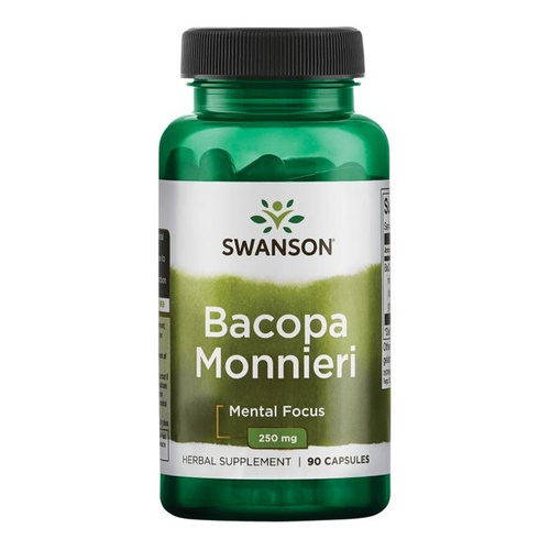 Swanson Bacopa Monnieri 250mg Memory Support 90 Capsules