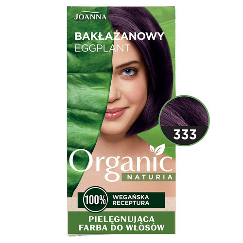 Joanna Organic Vegan Nourishing Hair Dye 333 Eggplant 1 pc