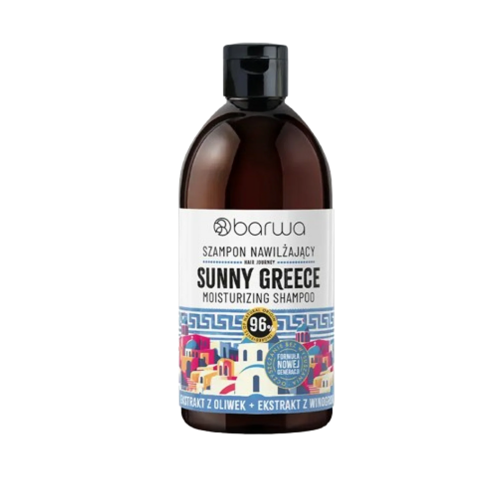 Barwa Hair Journey Sunny Greece Moisturizing Shampoo for Dry Hair 380ml