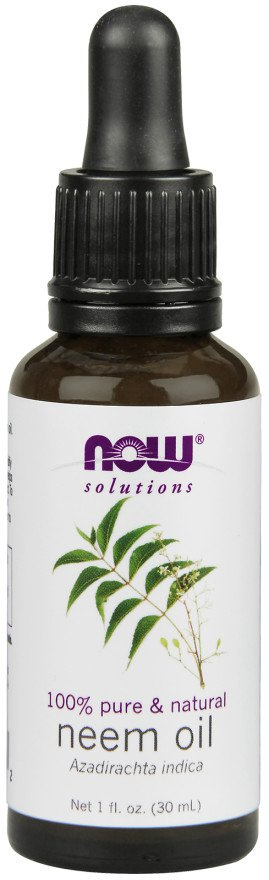 Now Foods Neem Oil 100% Pure 100% Czystego Neemu Oil dla Skóry Podrażnionej 30ml