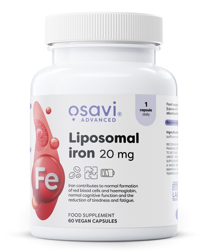 Osavi Żelazo Liposomalne 20 mg 60 wegańskich kapsułek