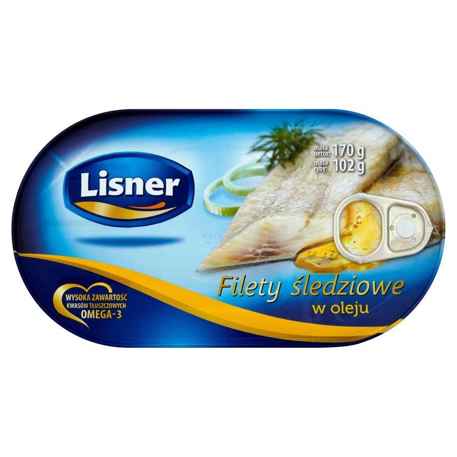Lisner Herring fillets in Oil 170g