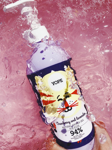 Yope Shower Gel for Kids Cranberry and Lavender 400ml