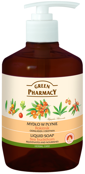 Green Pharmacy Rejuvenating and Nourishing Liquid Soap with Sea Buckthorn 465ml