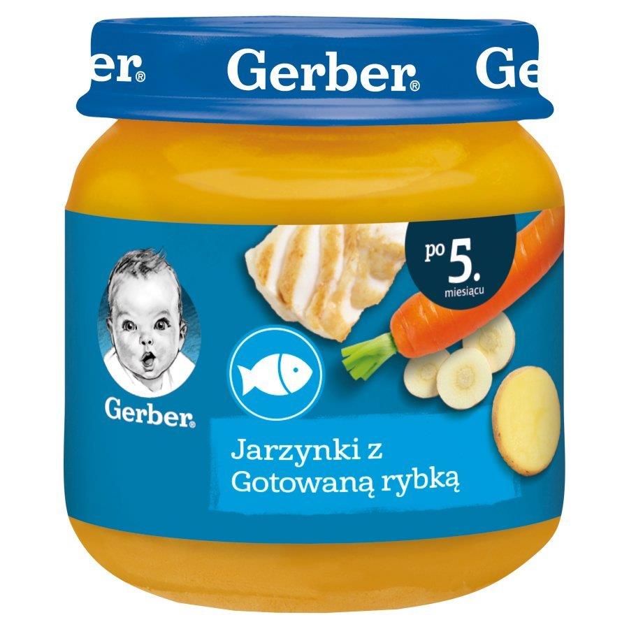 Gerber Vegetable Dish with Boiled Fish for Infants after 5 Months 125g