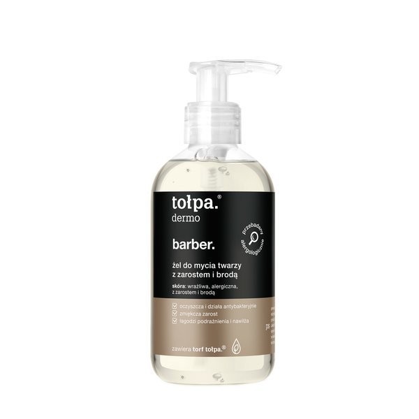 Tołpa Dermo Barber Facial Wash Gel for Beard and Beard 150ml