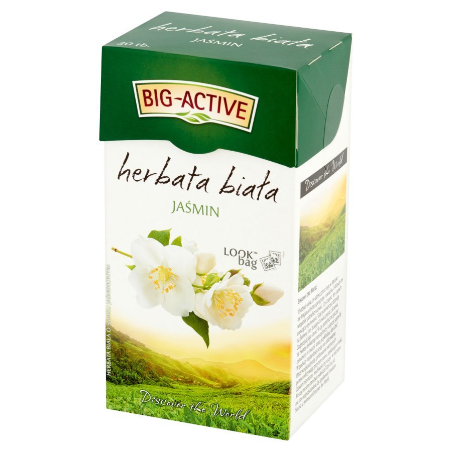 Big-Active Herbata Biała z Jaśminem o Intensywnym Aromacie 20x1.5g