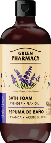 Green Pharmacy Relaksująca Pianka do Kąpieli Lawenda i Olej Lniany 500ml