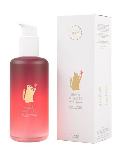 Yope Green Micelles Natural Micellar Liquid for Face Cleansing with Matcha and Bamboo 200ml