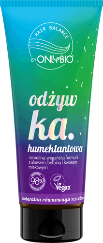 OnlyBio Hair In Balance Odżywka Humektantowa z Naturalną Wegańską Formułą dla Włosów Suchych 200ml