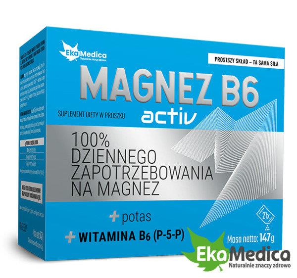 EkaMedica Magnesium B6 Activ Supporting Nervous System and Muscle Work 21x7g Sachets