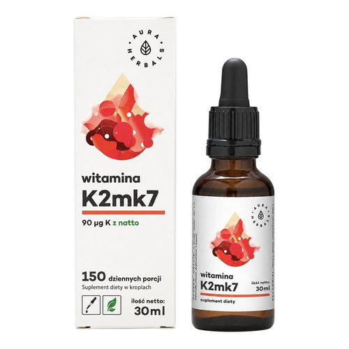 AURA HERBALS Vitamin K2 MK-7 90µg Drops 30ml