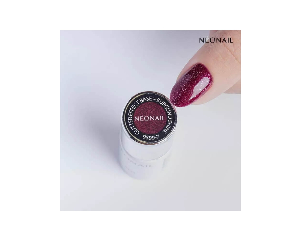 NeoNail UV/LED Soak Off Glitter Effect Base Burgund Shine 7.2ml