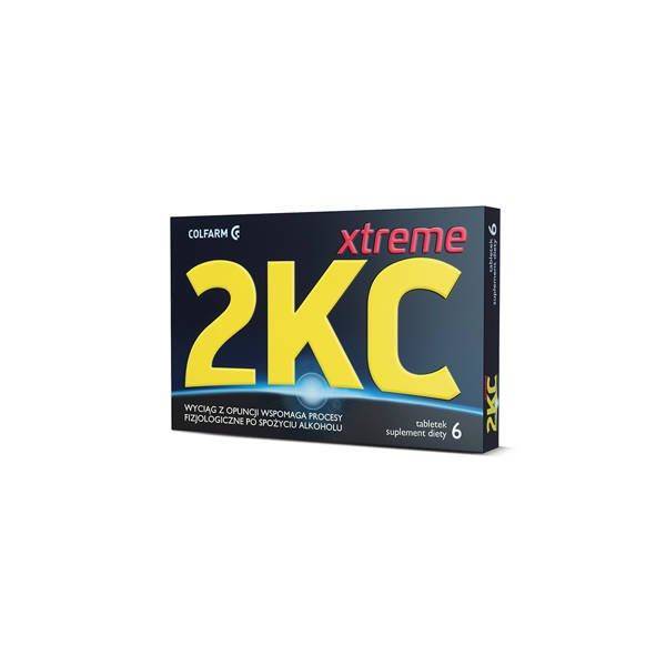 Colfarm 2 KC Xtreme Suplement Diety Wspomagający Walkę Objawów Kaca 6 Tabletek