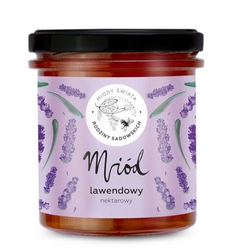 Pasieki Sadowskich Miody Świata Miód Lawendowy 450g