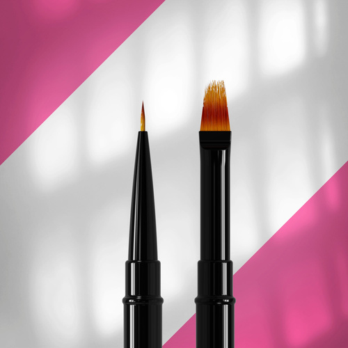 Staleks  Pro Expert Double-Ended Liner Nail Art Brush 7 mm Liner And 11 mm Gradient Tip 1pc
