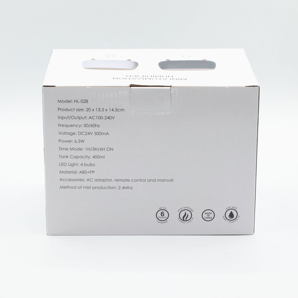 Futuristic Ribbed Aroma Diffuser with Colour-Changing Light