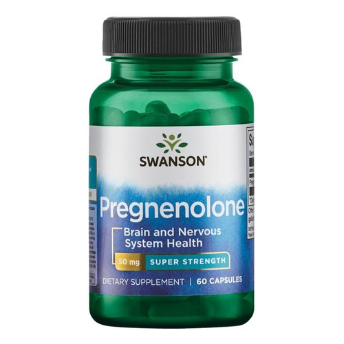 Swanson Pregnenolone 50mg for Hormonal Support and Vitality 60 Capsules