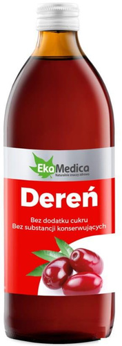 EkaMedica Dereń Sok z Naturalną Witaminą C na Układ Krążenia i Immunologiczny 500ml