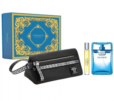 Versace Man Eau Fraiche Gift Men's Set 100ml EDT + 10ml EDT + Bag 1 Piece