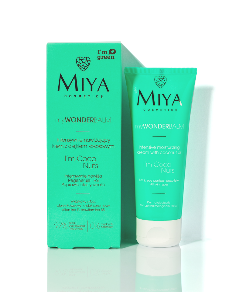 Miya myWONDERbalm Intensywnie Nawilżający Krem do Twarzy z Olejkiem Kokosowym 75ml