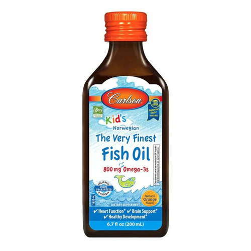 Kid's The Very Finest Fish Oil, 800mg Natural Orange - 200 ml.