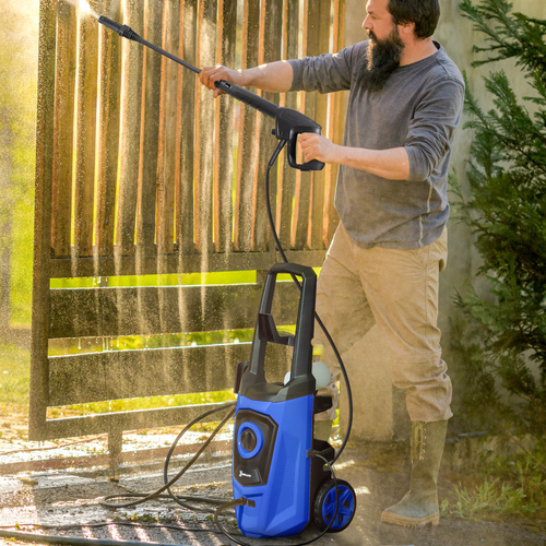DURHAND 1800W High Pressure Washer, 150 Bar Pressure, 510 L/h Flow, High-Performance Portable Power Jet Wash Cleaner Blue
