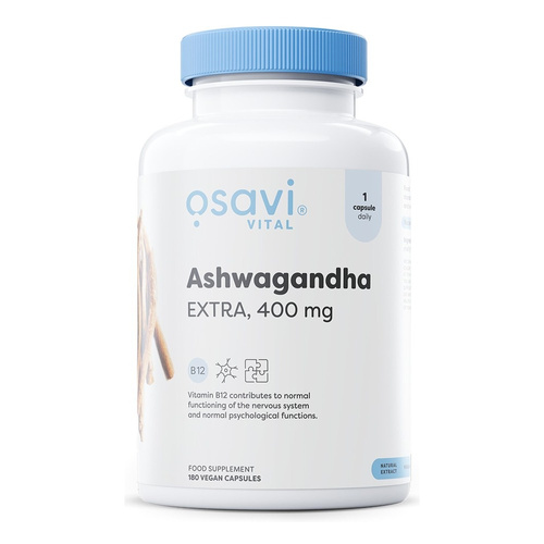 Osavi Ashwagandha Extra 400mg 180 kapsułek wegańskich