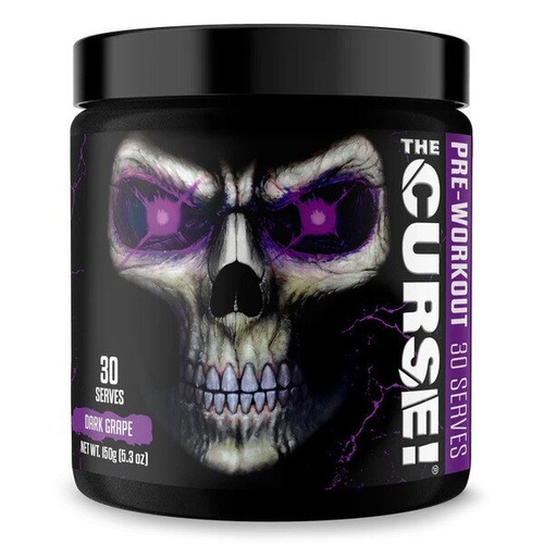 JNX Sports The Curse Przedtreningówka w Proszku Na Energię Skupienie i Pompę Mięśniową Ciemne Winogrono 150g
