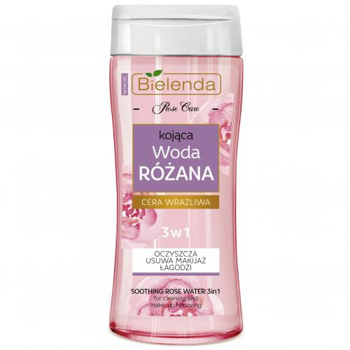 Bielenda Rose Care Kojąca Woda Różana 3w1 dla Skóry Wrażliwej 200ml