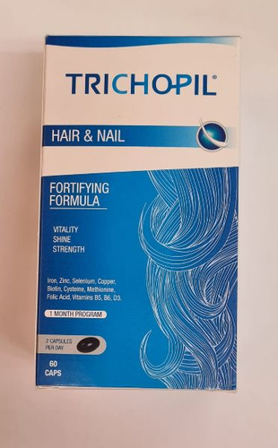 Trichopil Hair & Nail Fortying Formula for Vitality Shine and Strength 60 Capsules