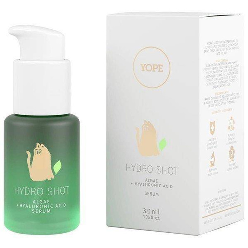 Yope Hydro Shot Głęboko Nawilżające Serum do Twarzy z Algami i Kwasem Hialuronowym 30ml
