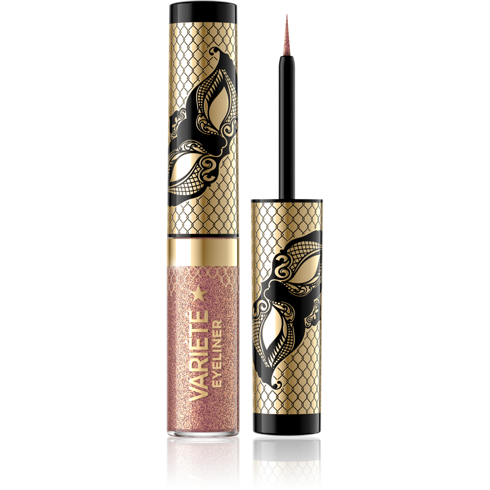 Eveline Variete Wodoodporny Kolorowy Eyeliner w Kałamarzu Nr. 01 Sparkle Gold 4ml