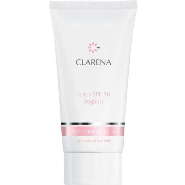 Clarena Immun Balance Sunscreen Cream Yoghurt with Lotus Extract SPF 30 30ml