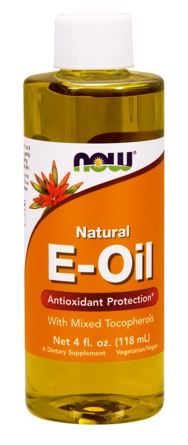 Now Foods Vitamin E Natural Liquid z Mieszanką Tokoferoli Wspiera Odporność 118ml
