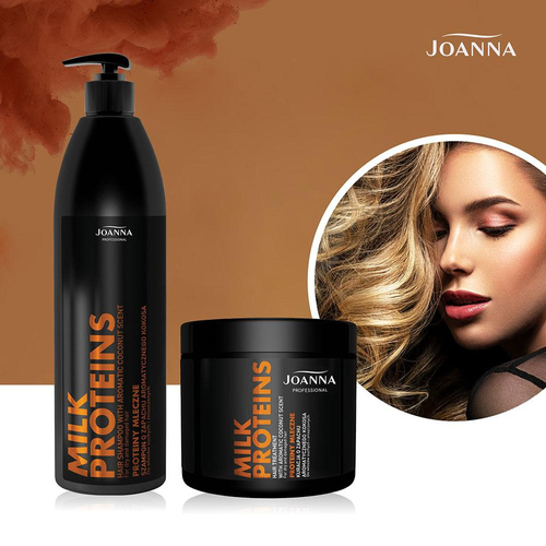 Joanna Professional Milk Proteins Coconut Scented Treatment for Dry and Damaged Hair 500g