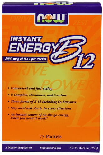 Now Foods Vitamin B-12 Instant Energy 75 Saszetek