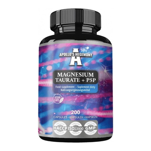 Apollo's Hegemony Magnesium Taurate + P5P - 200 caps