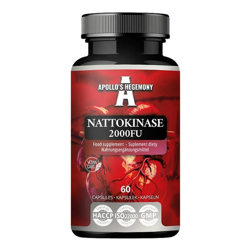 Apollo's Hegemony Nattokinase, 2000 FU 60 caps