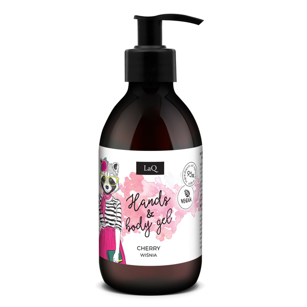 LaQ Żel do Mycia Ciała i Rąk o Zapachu Soczystej Wiśni 300ml