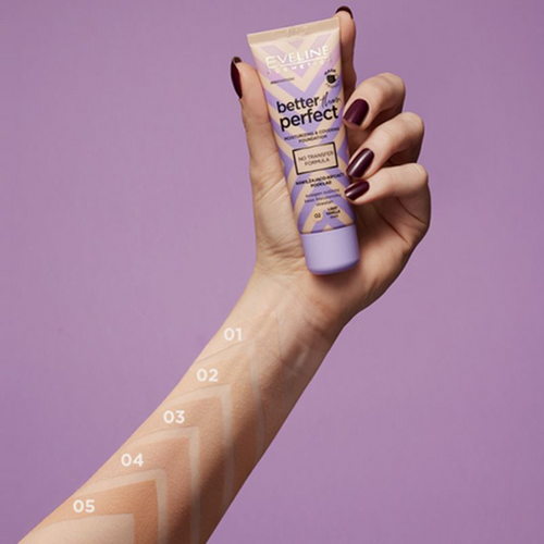 Eveline Better Than Perfect Cover Foundation No. 04 Natural Beige Neutral 30ml