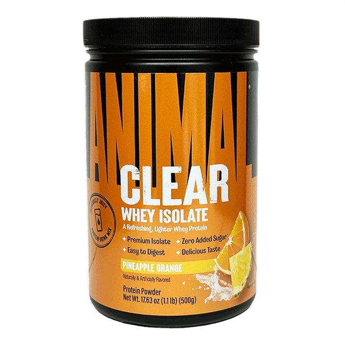 Animal Clear Whey Isolate Odżywka Białkowa w Proszku Ananas Pomarańcza 500g