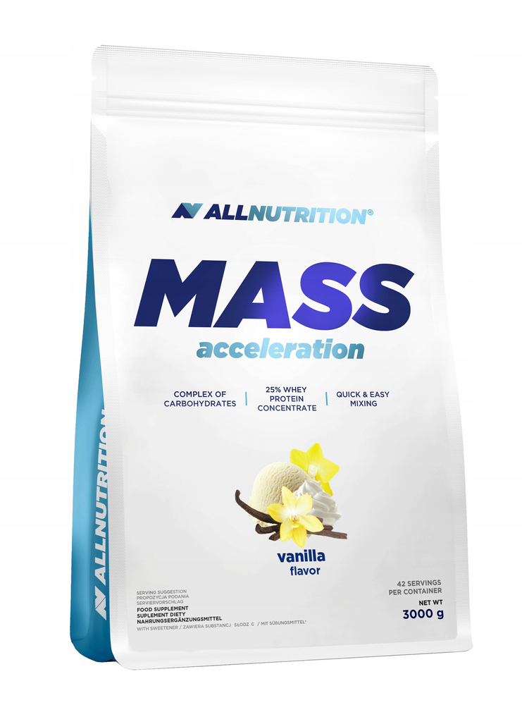 Allnutrition Mass Acceleration Vanilla Carbohydrate-Protein Complex 3000g