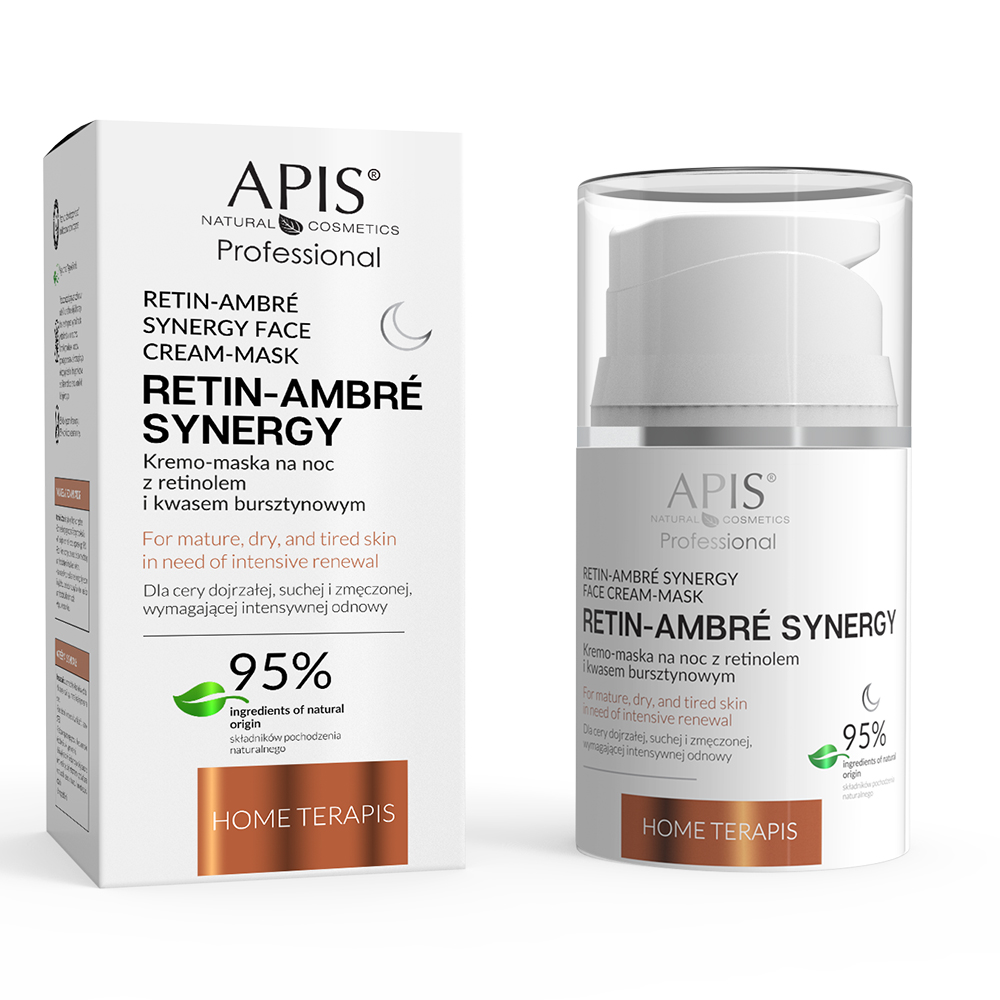 Apis Retin Ambre Synergy Cream-Mask with Retinol and Succinic Acid for Dry Mature Skin Night 50ml