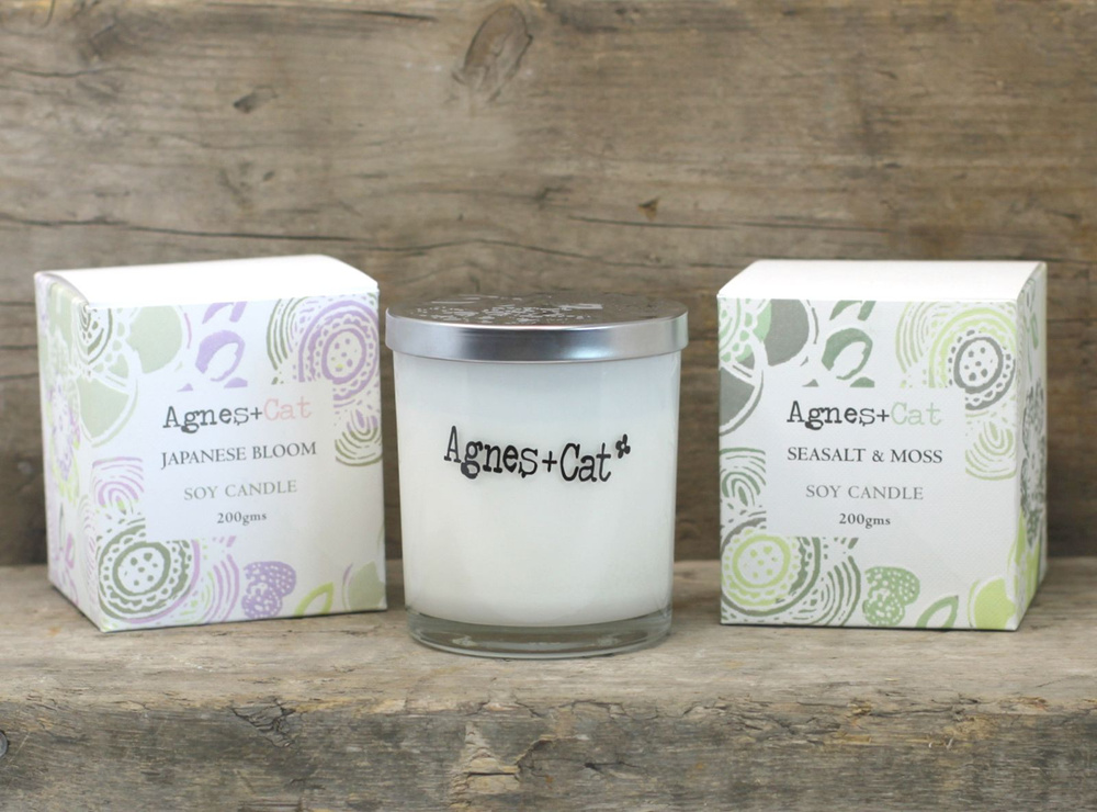 Agnes + Cat Votive Candle - White Fig