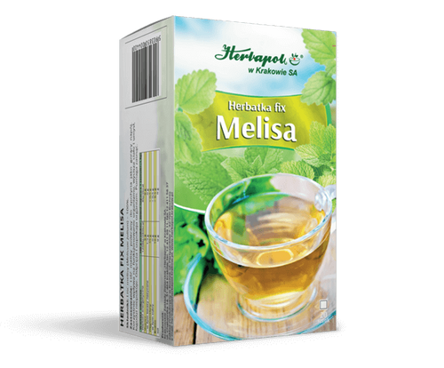 Herbapol Tea Fix Lemon Balm Leaf for Body Relaxation and Better Sleep 20x1.5g