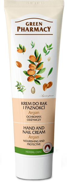 Green Pharmacy Odżywczy i Ochronny Krem do Rąk i Paznokci z Arganem 100ml